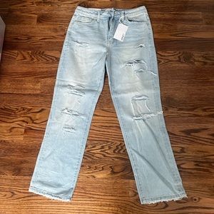 Vervet super high rise straight jeans